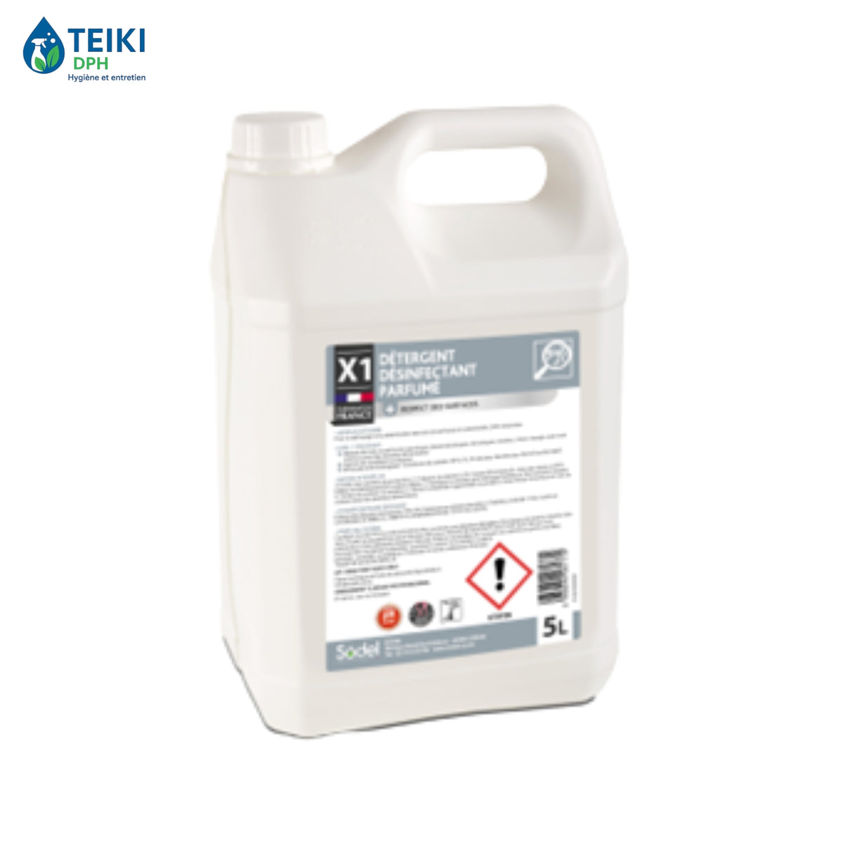 X1 DETERGENT DESINFECTANT BIOCIDE EUCALYPTUS 5L