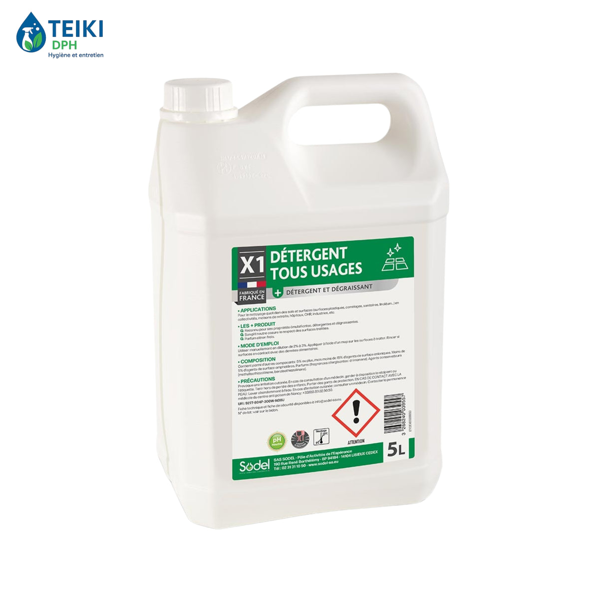 X1 DETERGENT TOUS USAGES 5L