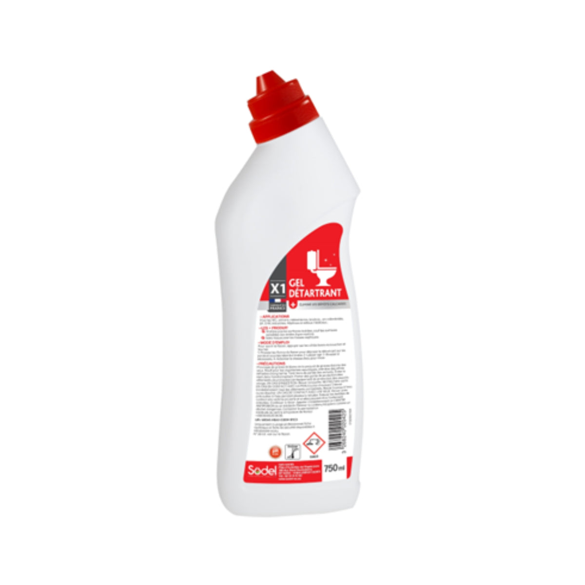 X1 GEL WC DÉTARTRANT SANITAIRE 750ML
