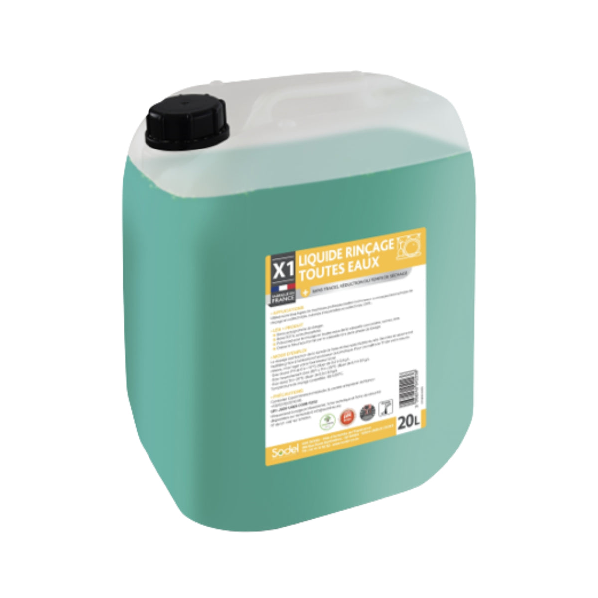 X1 LIQUIDE RINÇAGE MACHINE TOUTES EAUX 20L