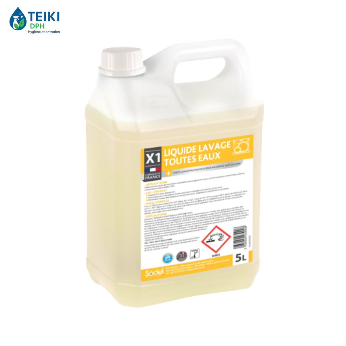 X1 LIQUIDE LAVAGE MACHINE TOUTES EAUX 5L